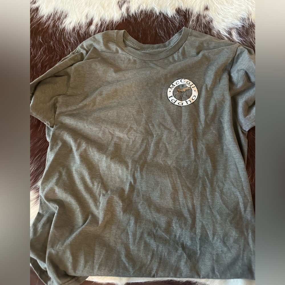 McCall Idaho green tee